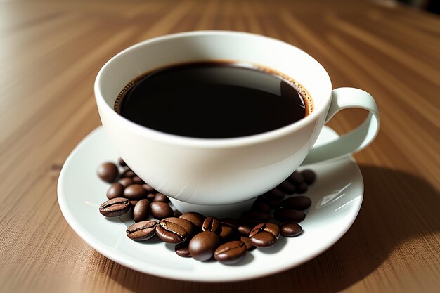 Zdjęcie międzynarodowy dzień kawy pyszna kawa piękna dekoracja latte biznesowe popołudniowe napoje herbaciane