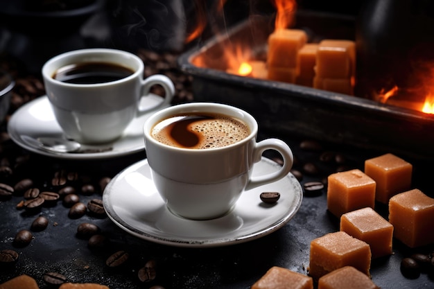 międzynarodowy dzień kawy wygenerowany rząd espresso ai