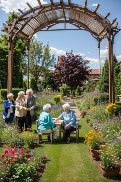 Międzynarodowy Dzień Osób Starszych za pięknym ogrodem