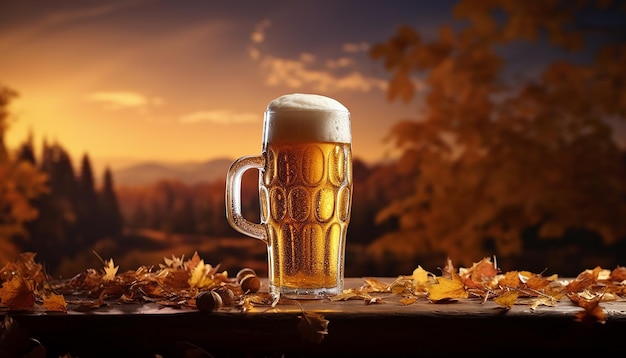 Międzynarodowy dzień piwa tło fotografia komercyjna Motyw Oktoberfest