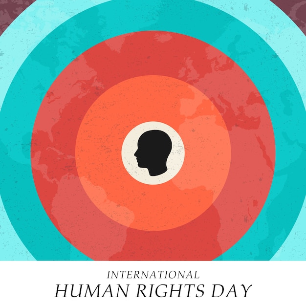Międzynarodowy dzień praw człowieka kolaż