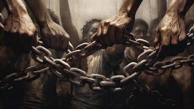 Zdjęcie międzynarodowy dzień zniesienia niewolnictwa 2 grudnia generatywna ai