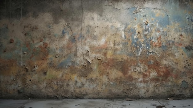 Miejsca rustykalne tło betonowa ściana tekstura Ai Generated Image