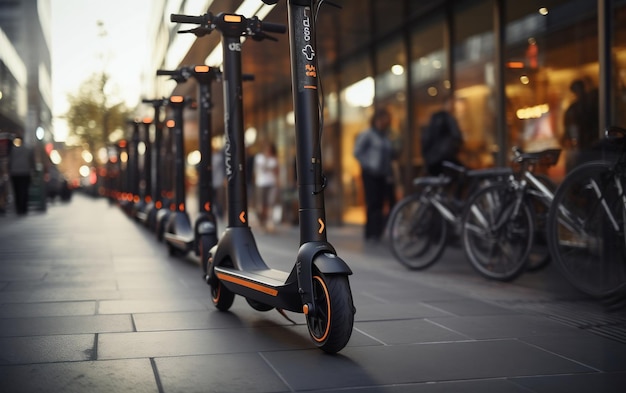 Miejskie ścieżki rowerowe i hulajnogi elektryczne w przyszłości Generacyjna sztuczna inteligencja