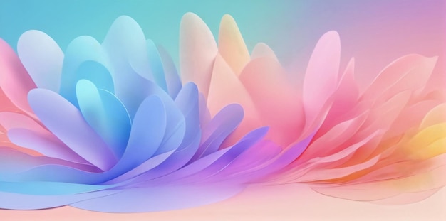Miękkie kolorowe abstrakcyjne nowoczesne zdjęcie tła z gradientową pastelową paletą kolorów