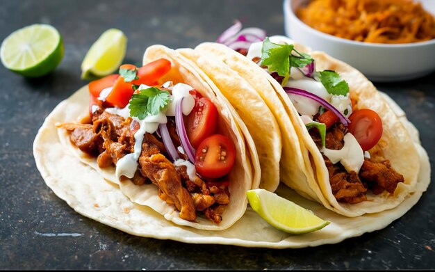 Mięsiste meksykańskie tacos meksykańska kuchnia pyszne domowe tacos pyszne autentyczne tacos