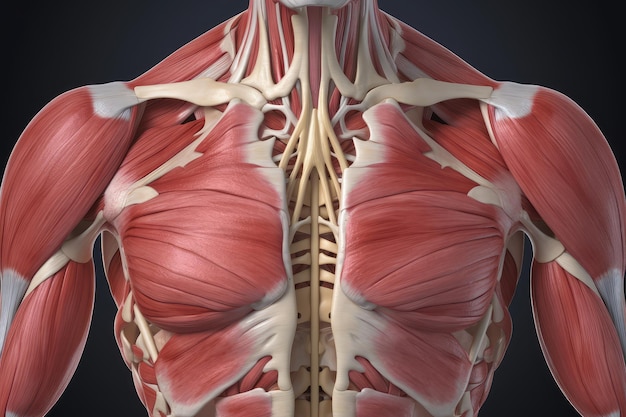 Mięśnie klatki piersiowej Mięsień piersiowy większy i mniejszy Anatomia AI