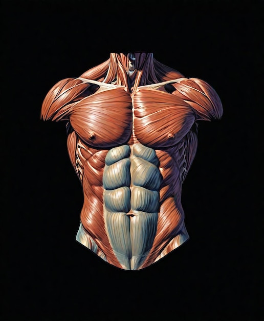 mięśniowe ciało z mięśniami jak mięśnie jak mięśnie