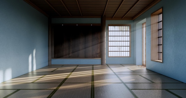 Mięta Pusta duża sala Azja sprzątanie wnętrz w stylu zen renderowanie 3D