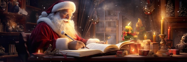 Mikołaj czyta listy od dzieci
