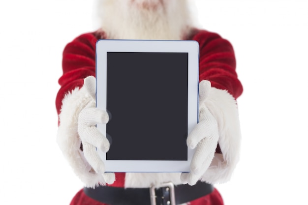 Mikołaj przedstawia tablet PC