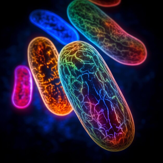 Zdjęcie mikroorganizmy pod mikroskopem ultra hd zdjęcie