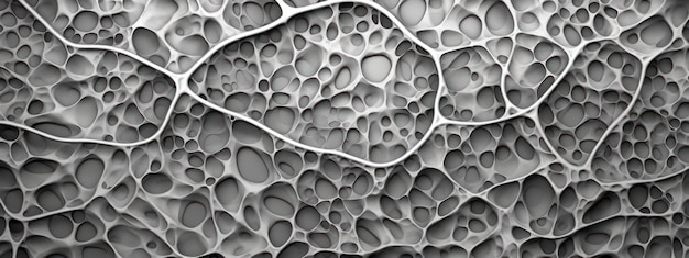 Zdjęcie mikroskopowy widok skomplikowanej struktury srebra abstrakcyjne srebrne włókna metalowe tekstura powiększona elegancja ai generatywny