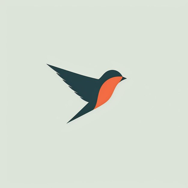 Zdjęcie minimalist bird logo design