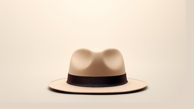 Minimalistyczna belgijska sztuka dubel z kapeluszem prosta i elegancka