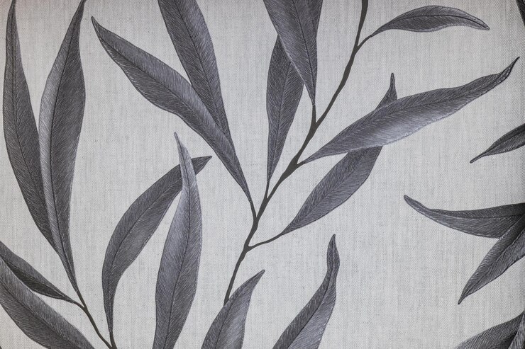 Zdjęcie minimalistyczna botaniczna tapeta z artystycznym wzorem liści