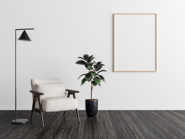 Minimalistyczna dekoracja salonu