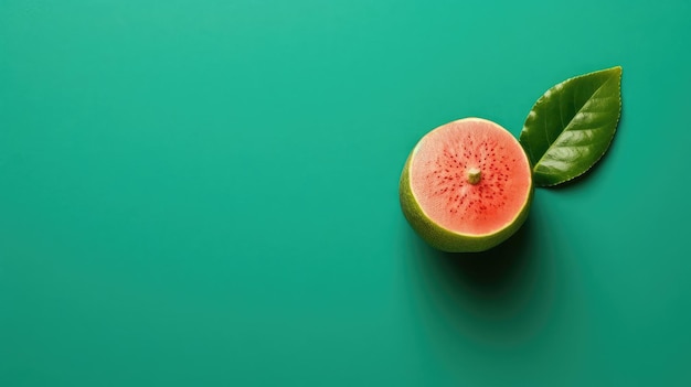 Minimalistyczna fotografia jedzenia umieszczona na jednolitym kolorowym tle