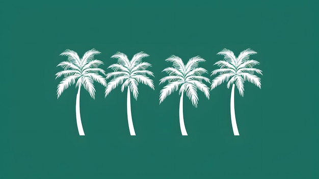 Minimalistyczna ilustracja ręcznika plażowego z wzorami palm