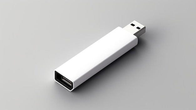 Minimalistyczna makieta dysku flash USB