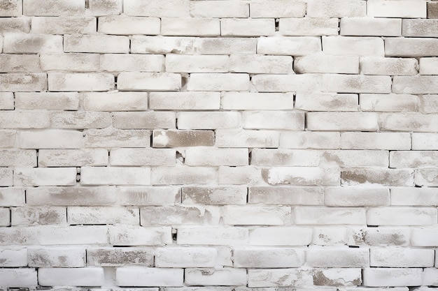 Minimalistyczna tekstura biały mur z cegieł