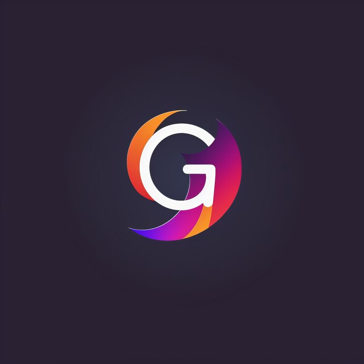 Zdjęcie minimalistyczne logo q w żywych kolorach