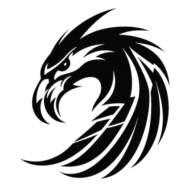 Minimalistyczne logo z generatywną sztuczną inteligencją orła