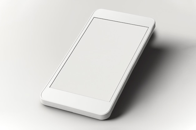Minimalistyczne nowoczesne makiety smartfonów z kolorowej gliny ai