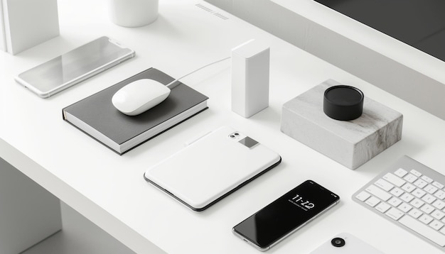 minimalistyczne wzory sanserif i eleganckie, czyste linie nowoczesnych marek technologicznych