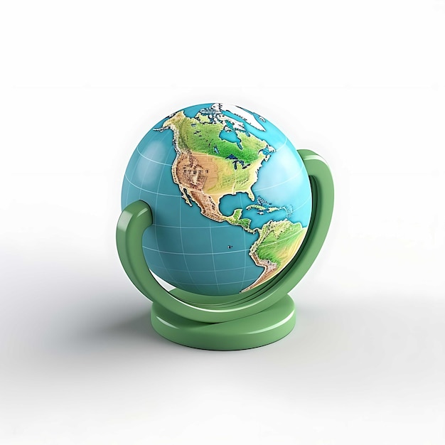 Minimalistyczny 3D Globe