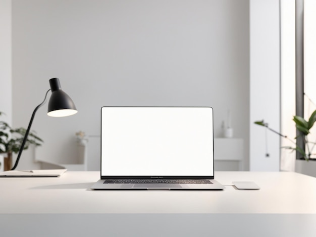 minimalistyczny i elegancki macbook do makiety