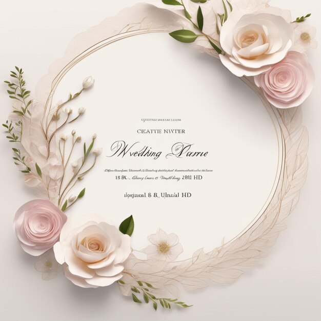 minimalistyczny, kreatywny, profesjonalny projekt zaproszeń ślubnych