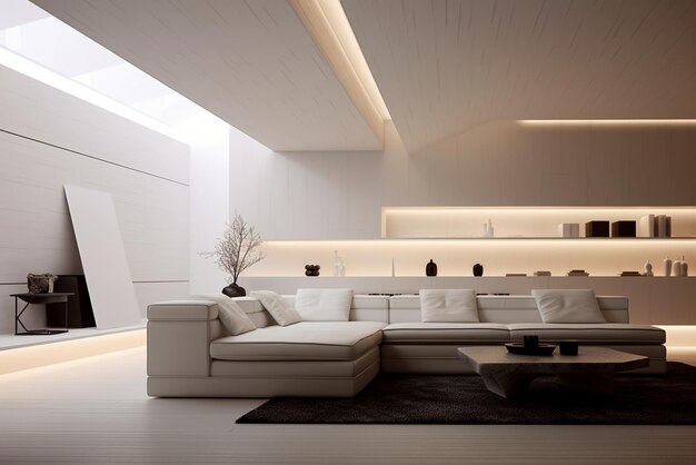 Zdjęcie minimalistyczny, niesamowity projekt wnętrza.