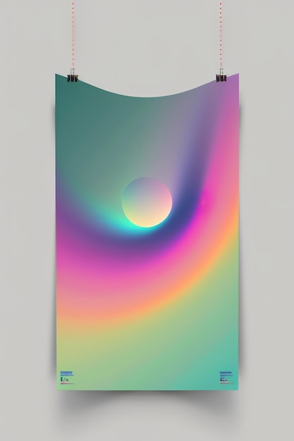 Minimalistyczny styl sztuki współczesnej tworzenie gradientowych kolorów tapety tła ilustracji