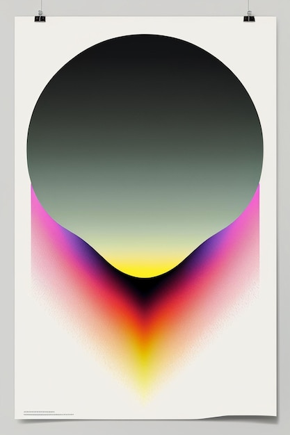 Zdjęcie minimalistyczny styl sztuki współczesnej tworzenie gradientowych kolorów tapety tła ilustracji