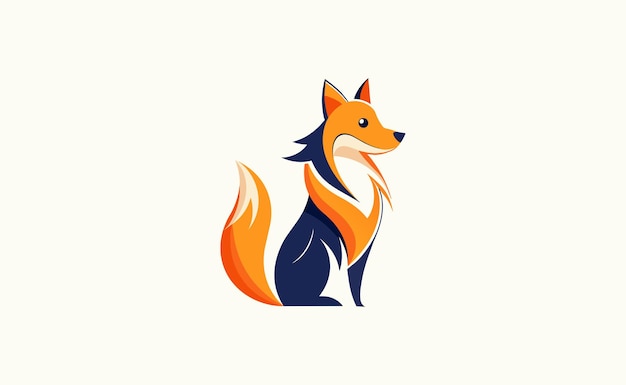 Minimalistyczny wzmacniacz Vantage Cartoon Dog Logo wzmacniač Wektorowy styl Ilustracje