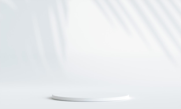 Minimalna scena z geometrycznym podium do prezentacji produktu ilustracja 3D