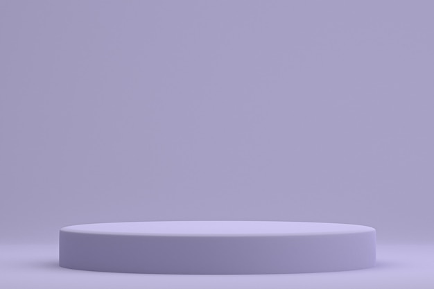 Minimalne podium do prezentacji produktów kosmetycznych