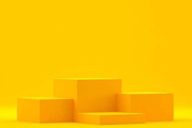 Minimalne podium do prezentacji produktów kosmetycznych