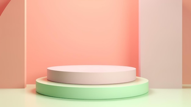 minimalny geometryczny podium produktu błyszczący luksusowy podium
