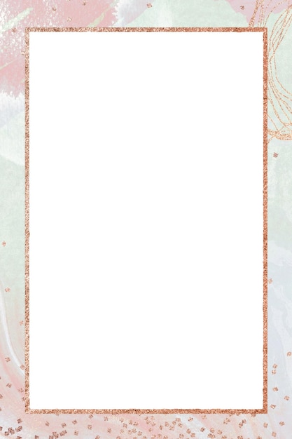 Mint estetyczny png prostokątna ramka błyszczące przezroczyste tło