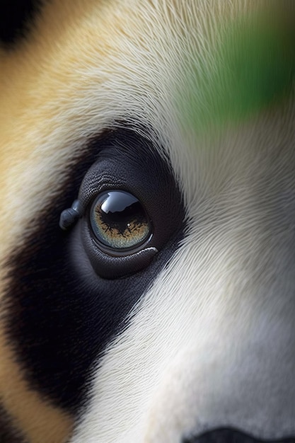 Miś panda zbliżenie generatywne Ai