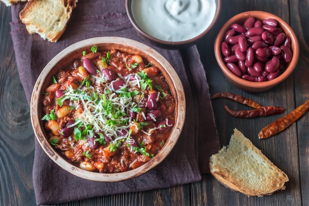 Miska chili con carne