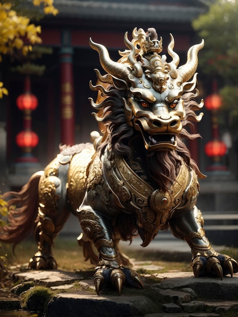 Mitologiczne zwierzę Qilin