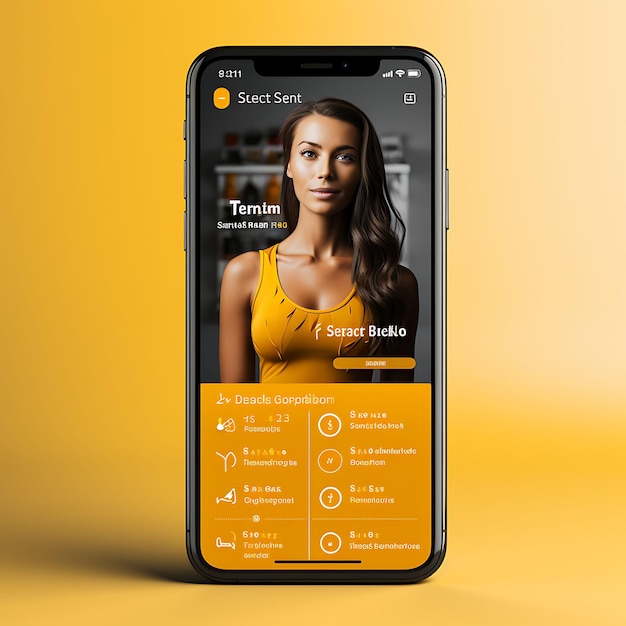 Mobile App Layout Design of Fitness Class Booking App Dynamiczny i energetyczny układ Koncepcje Vibra