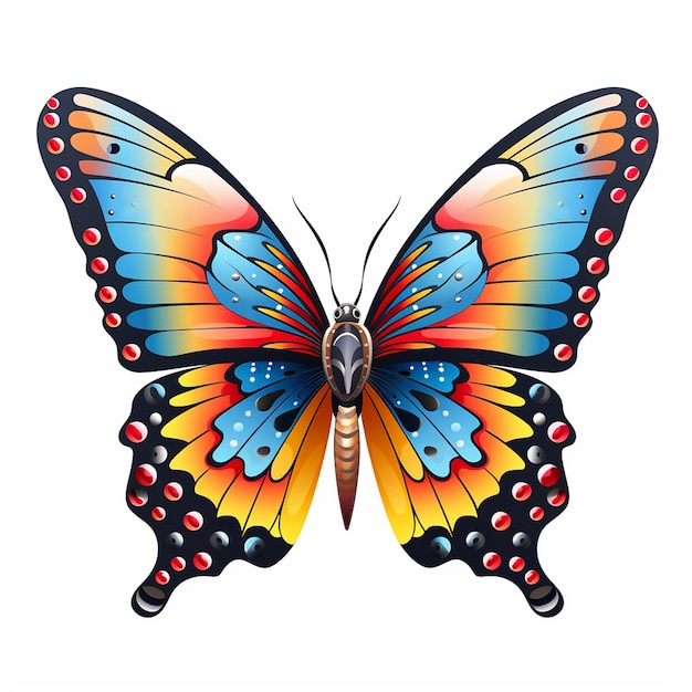 Zdjęcie moc transformacji motyl wyłaniający się z poczwarki