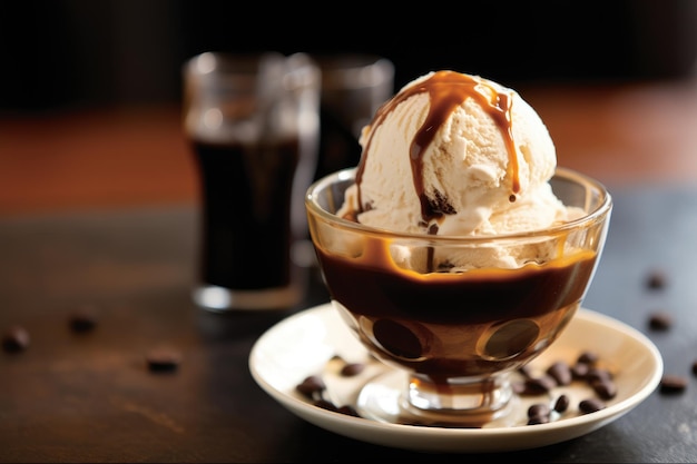 Mocha affogato kremowy deser