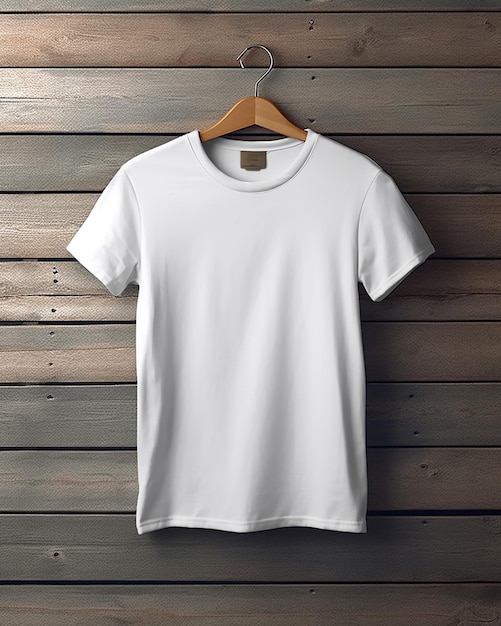 Mock Up zwykły TShirt z przodu na białym tle