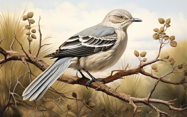Mockingbird w naturalnym środowisku zdjęcie
