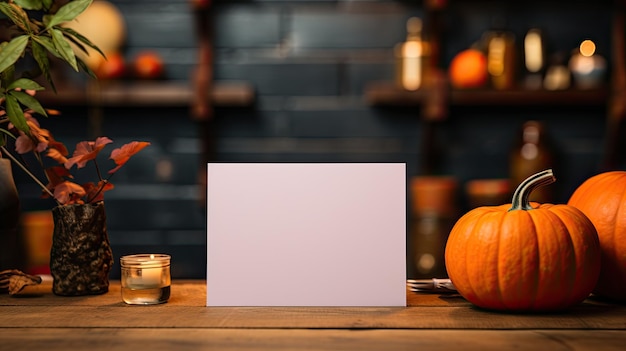 Zdjęcie mockup baneru na halloween